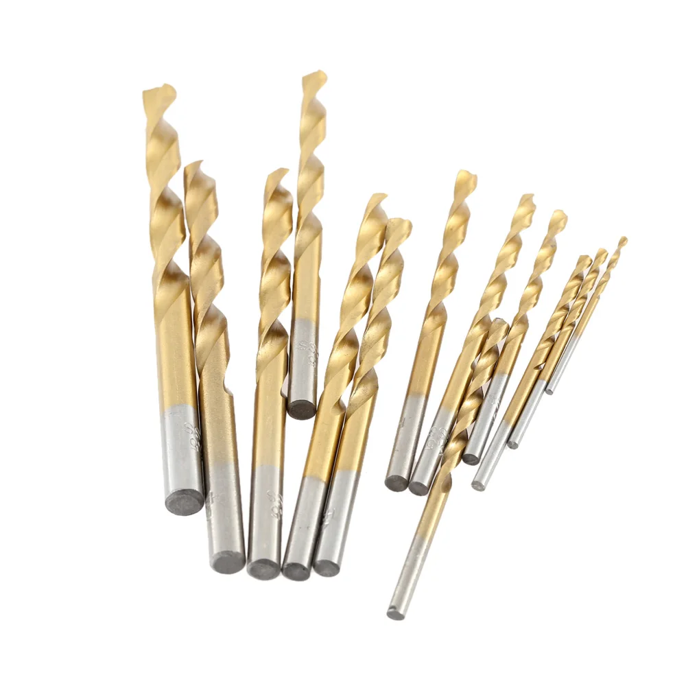 13 teile/satz Mini Twist Bohrer HSS Überzug Titan Sah Set Metric System Holzbearbeitung Metall Platic Bohren Werkzeuge Hohe Qualität