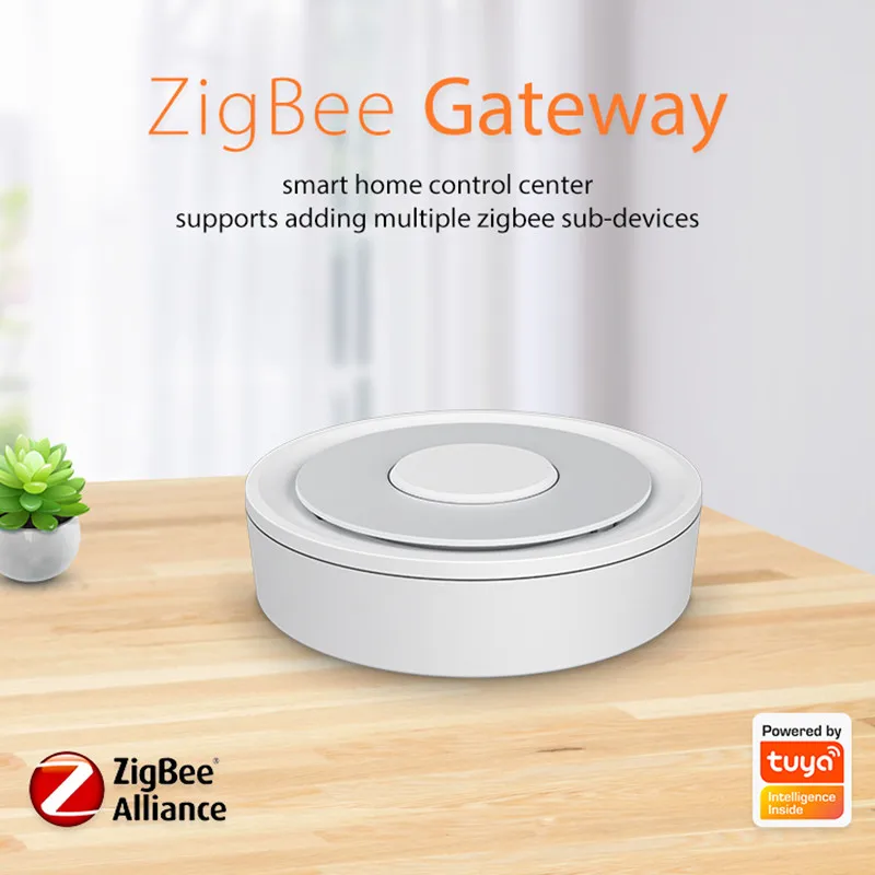 Tuya ZigBee Wired Gateway Hub Smart Home Control Center With LAN Interface APP Remote Control ZigBee Sub-devices