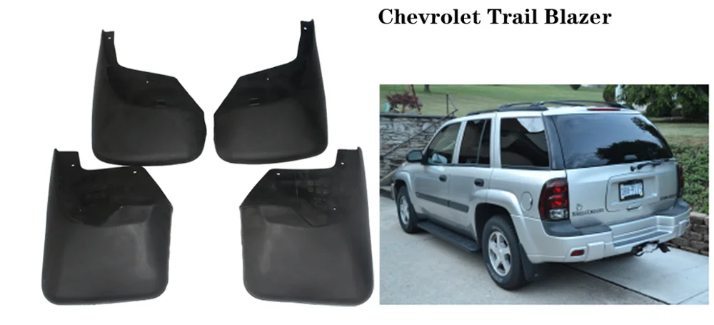

Автомобильные брызговики для Chevrolet Trail Blazer 2003 2004 2005 2006 2007-2009, брызговики, брызговики, защита от потери