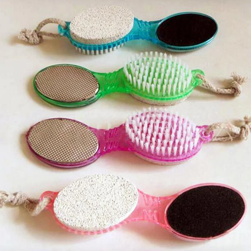 1 قطعة القدم طاحونة فرشاة القدم الكالس إزالة القدم الرعاية أداة 4in1 القدم الخفاف حجر فرشاة إزالة الجلد الميت باديكير أداة تجليخ