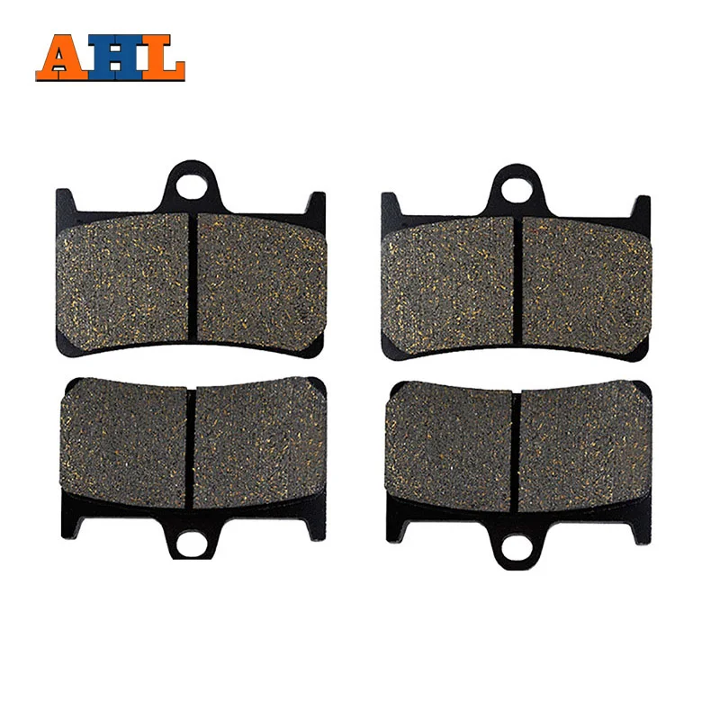 

AHL 2 Pairs Motorcycle Front Brake Pads For YAMAHA YZF R1 1998-2003 Black Brake Disc Pad