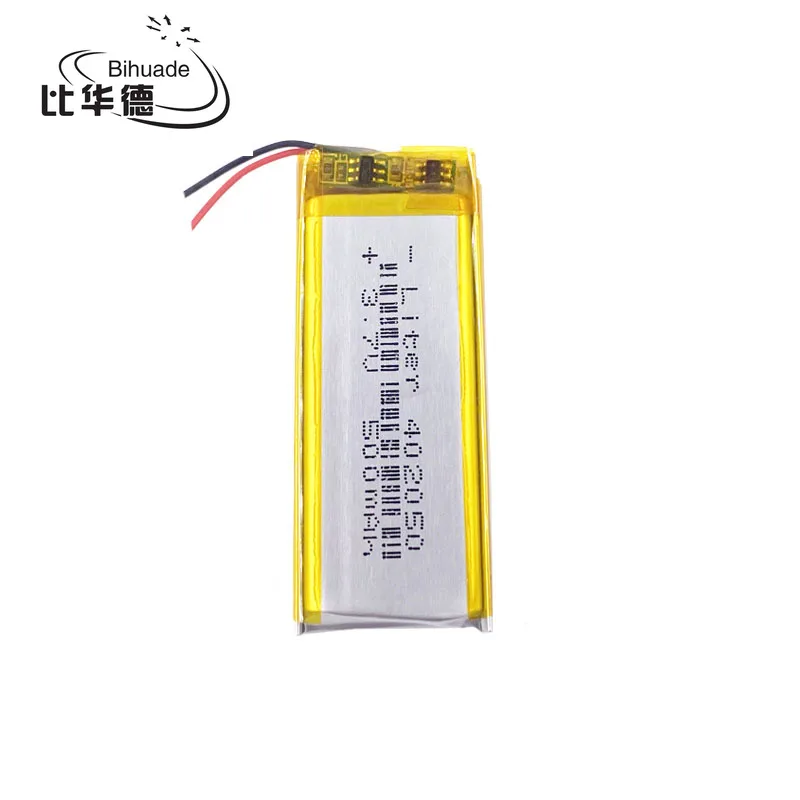 Lithium polymer battery 3.7V 402050 042050 Replacement 382250P Taipower MP3 X19 500mAh