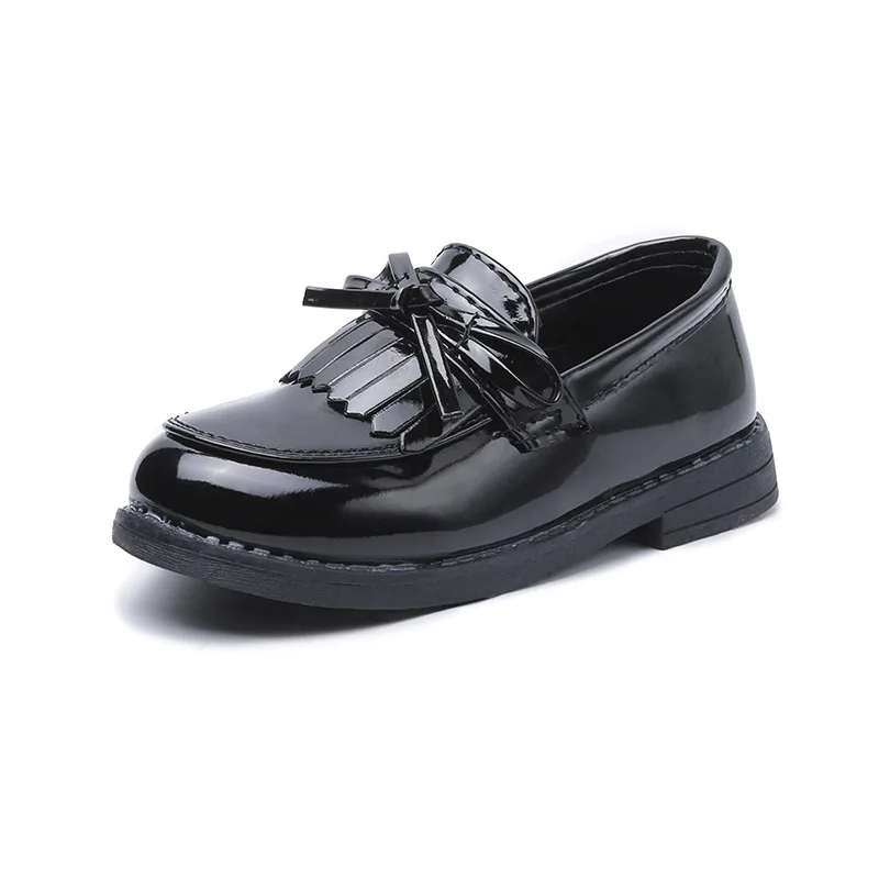 Spring Autumn Girls Shoes boys Kids School Black Leather Shoes For Student kids dress Shoes chaussure fille 3 4 5 6 7 8 9 10-12T