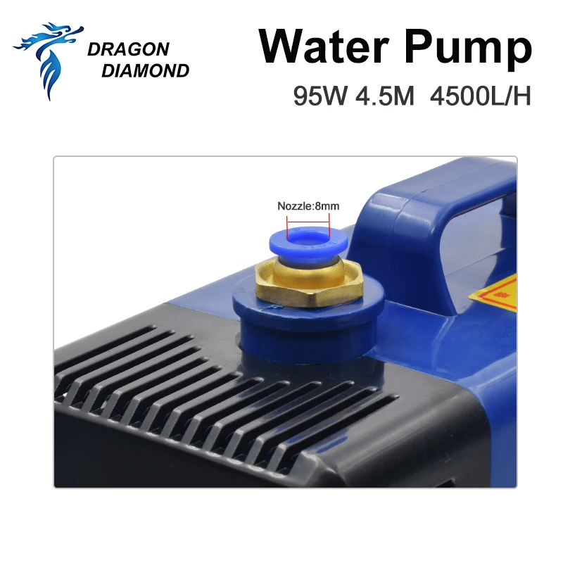 Water Pump 95W  Universal Submersible 4.5M 4500L/H IPX8 220V For CO2 Laser Engraving Cutting Machine