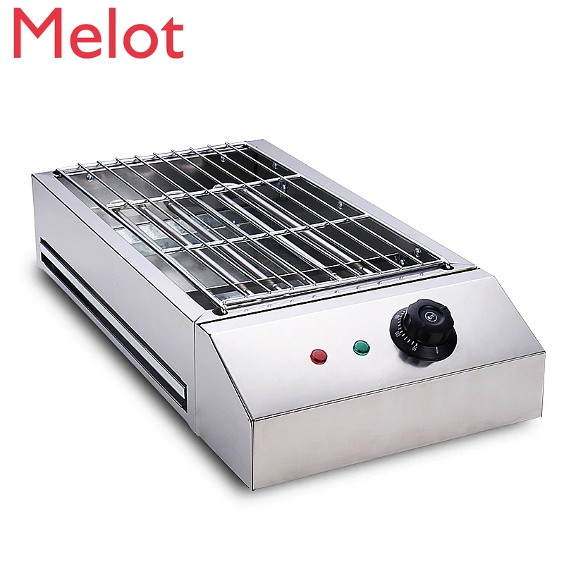 

Commercial Smokeless Electric Barbecue Grill Widened Barbecue Machine for Grilled Oysters Stove Barbecue Grill Mutton Cubes