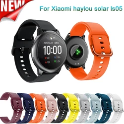 Soft silicone 22mm Watchband strap For Xiaomi Haylou solar ls05 Smart Wristband Bracelet colorful fashion accessory For Mi watch