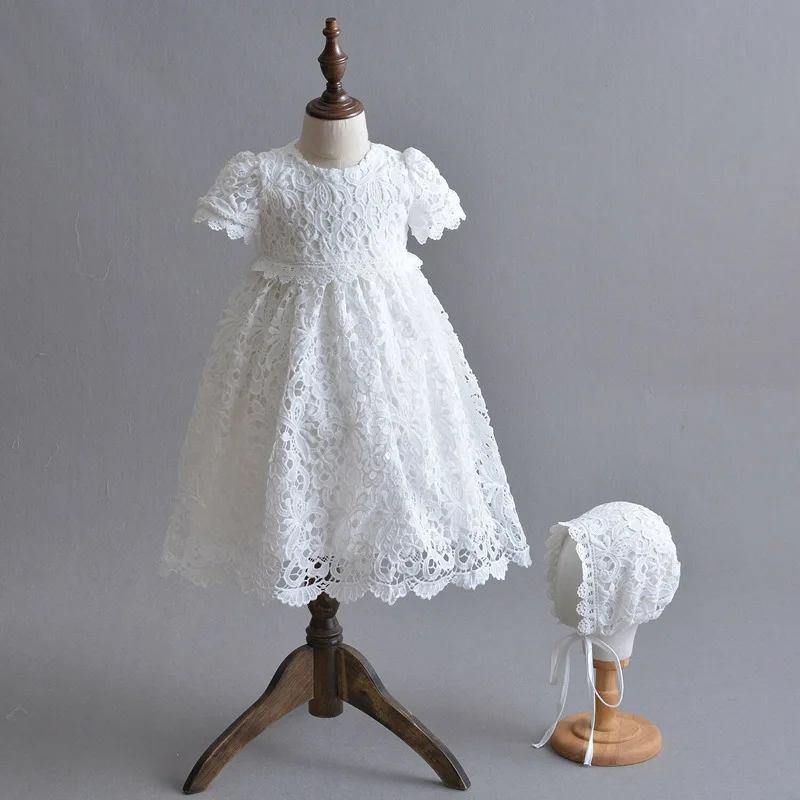 

Baby Christening Gowns 1 Year Birthday Princess Party Wedding Baby Dress Lace Baptism Dress vestido infantil Baby Girls Dress