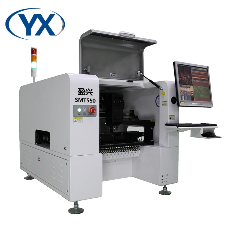 New Developed SMT Equipment SMT Chip Mounter Electronic Production With 4 Mounting Heads For 0201