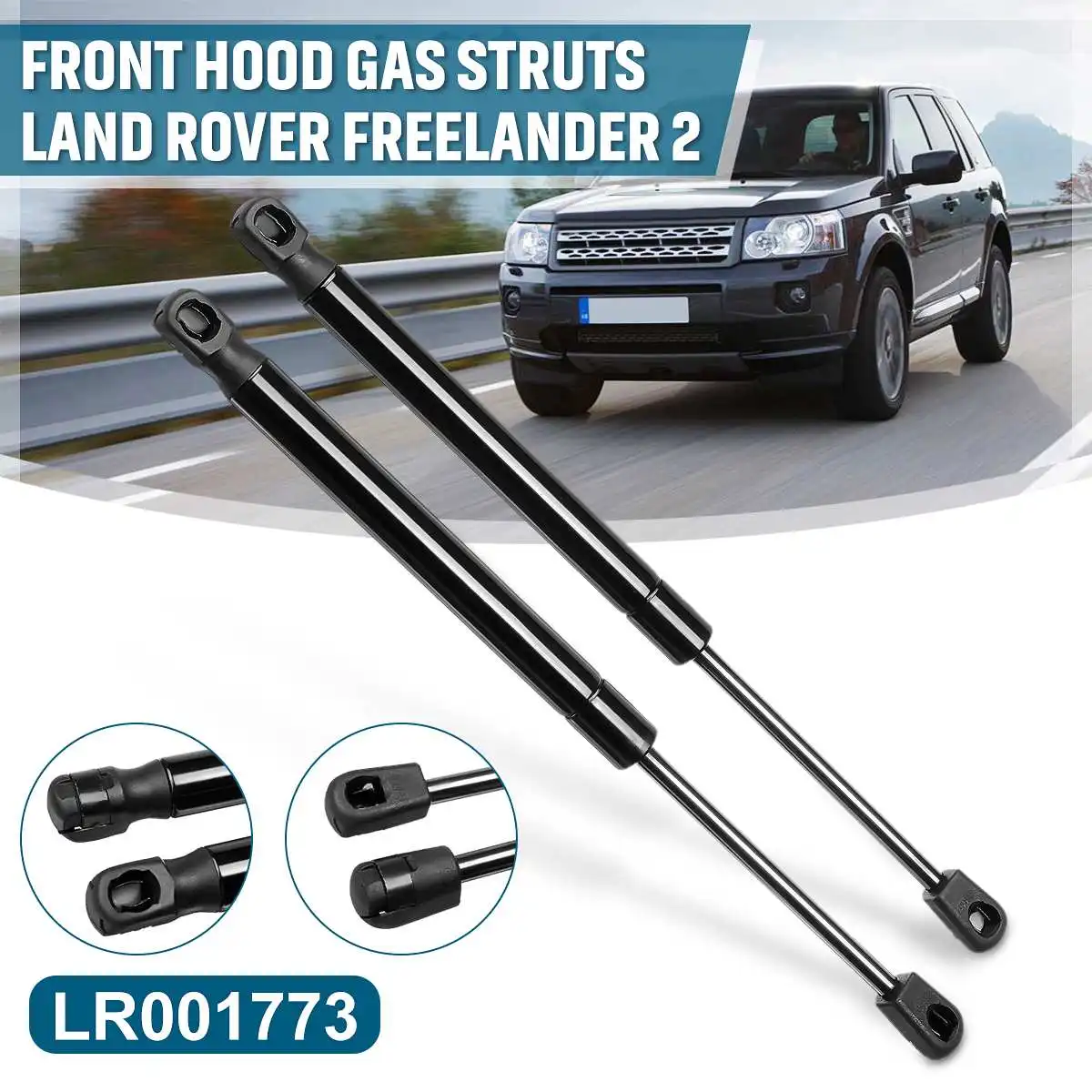 

Pair Front Engine Cover Bonnet Hood Shock Lift Struts Bar Support Arm Gas Spring LR001773 For Land Rover Freelander 2 2006 +