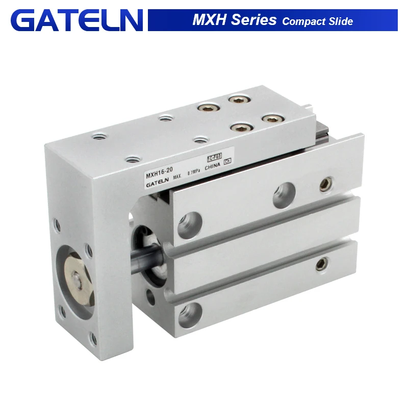 

MXH-6Z MXH-10Z MXH-16Z MXH-20Z Rail cylinder precision pneumatic slide guide rod cylinder linear side rail