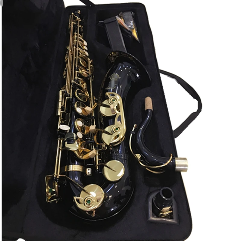 France Tenor Saxophone  Black R54  Sax B Flat Top Musical Instrument Saxe Wear-resistant Black Nickel Gold Professional Sax