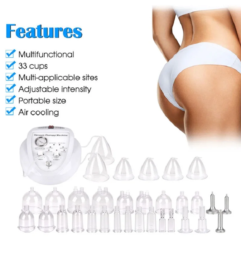 Electric Vacuum Butt Lifting Machine Cups Vacuum Breast Enhancement Pump Manual CE Certificated