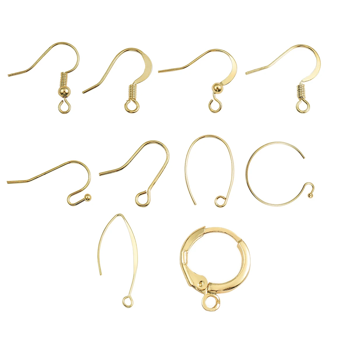 10Pcs 18K Gold Plat…