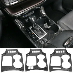New Carbon fiber Console Gear Panel Frame Console Gear Shift Panel Cover Trim For Toyota Highlander 2015 2016 2017 2018 2019