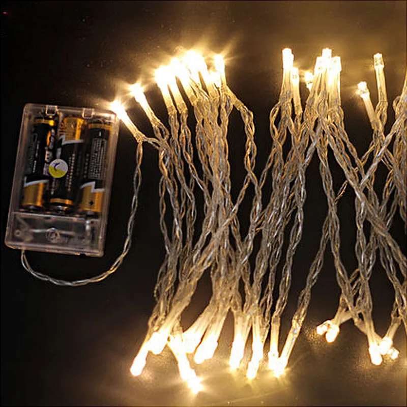 2M 5M 10M LED String Lights 3*AA Battery Operated Waterproof Fairy LED Christmas Lights For Holiday Party Wedding Decoration