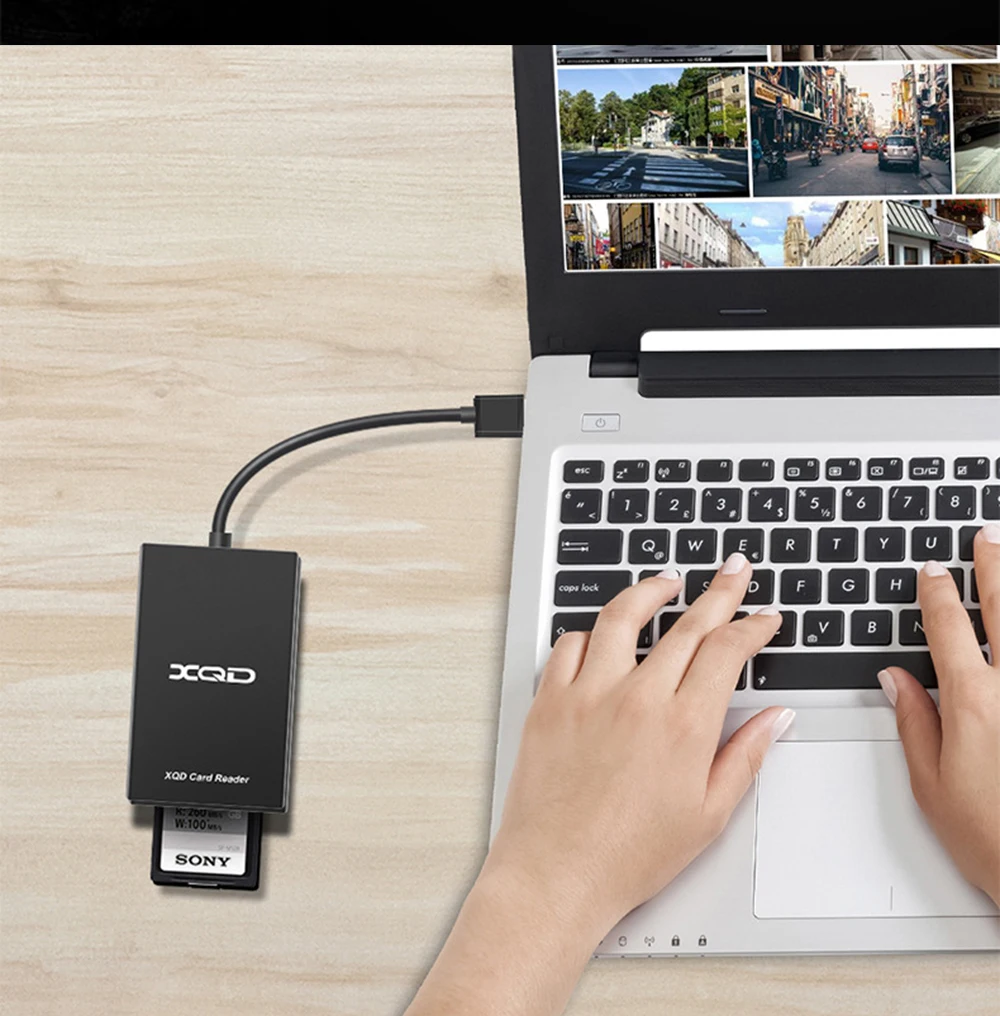 UTHAI Q02 Rocketek Multifunktions-Typ-C-zu-XQD-Kartenleser USB 3.0-Kartenleser M/G-Speicherkarte unterstützt Geschwindigkeiten bis zu 5 Gbit/s – Detail 6