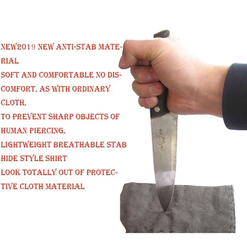 Anti Machete Anti-Stab Body For Self-Defense Cotton Fashionable Men Jacket Soft Invisible Fbi Security Protective Work Clothes