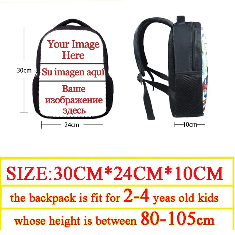 Cartoon Police Car Fire Engine Excavator Print Backpack Children Truck Kindergarten Bags Toddler Diaper Book Bag Schoolbags