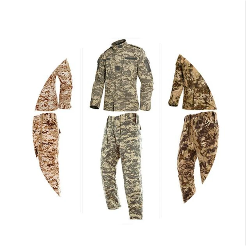 Training ACU Camouflage Tactical Uniform Combat Suit Battlefield Clothes Men's Airsoft Paintball Hunting Clothing