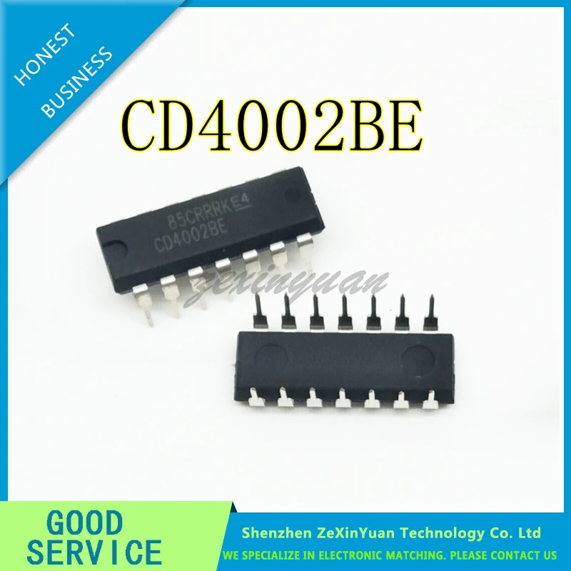 10pcs/lot CD4002BE CD4002B CD4002 DIP-14  New original