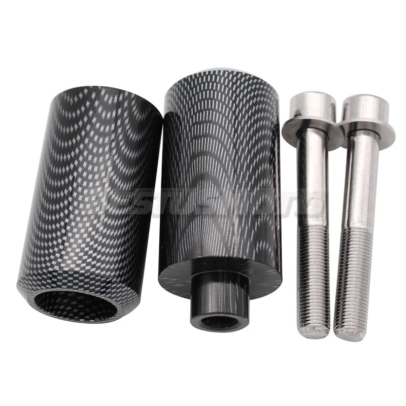 Motorcycle Black Carbon No Cut Frame Sliders Crash Falling Protection For Yamaha YZFR6 YZF R6 YZF-R6 1998 1999 2000 2001 2002