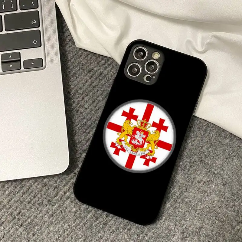 Georgia Flag Phone Case for iPhone 8 7 6S Plus X 5S SE 2020 XR 11 12 mini pro XS MAX