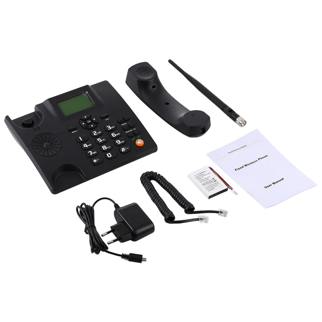 Beamio Multi Language Wireless Telephone With Dual SIM Card Cordless Phone LCD Screen For Home Office Desktop