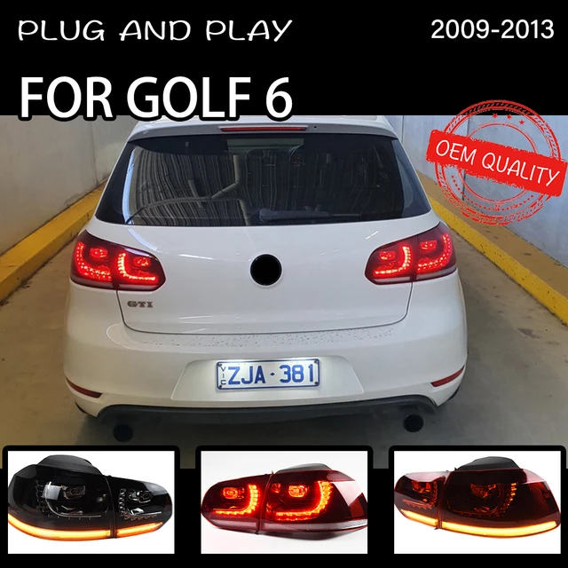 テールランプvwゴルフ6 2009-2012 R20 MK6 ledテールライト曇ライトデイタイムランニングライトdrlチューニング車カーアクセサリー  - AliExpress