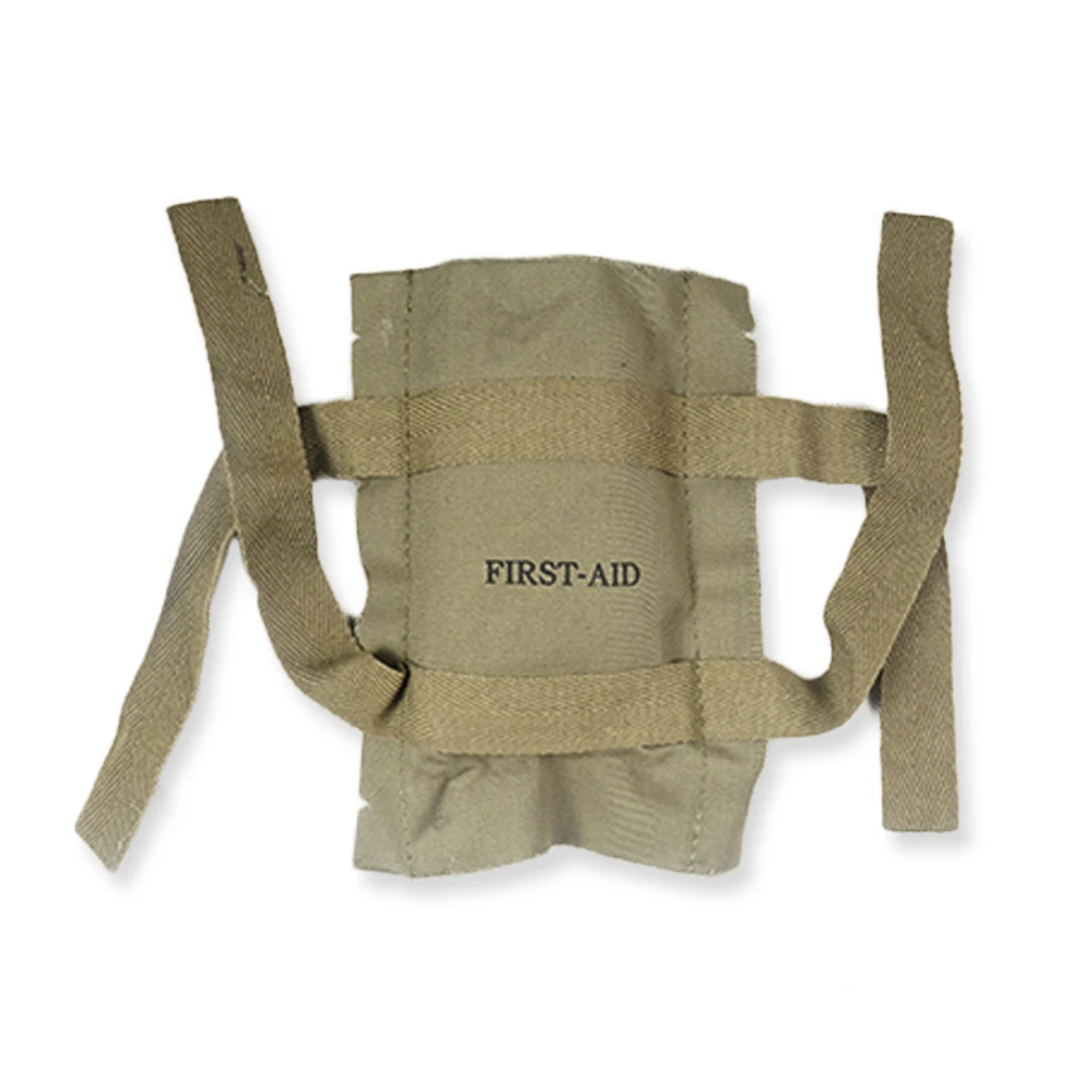 WWII WW2 US ARMY 101 PARATROOPER FIRST AID KIT CANVAS POUCH KHAKI OUTDOOR