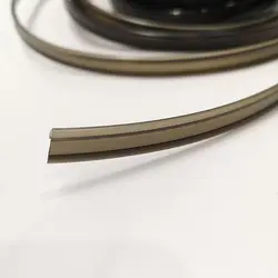 3mm Black T-shape Skirt Side Glow Fiber Optic Cable Light w/Skirt Fin Side Ribbon Interior PMMA Car Flexible Decorative Lighting
