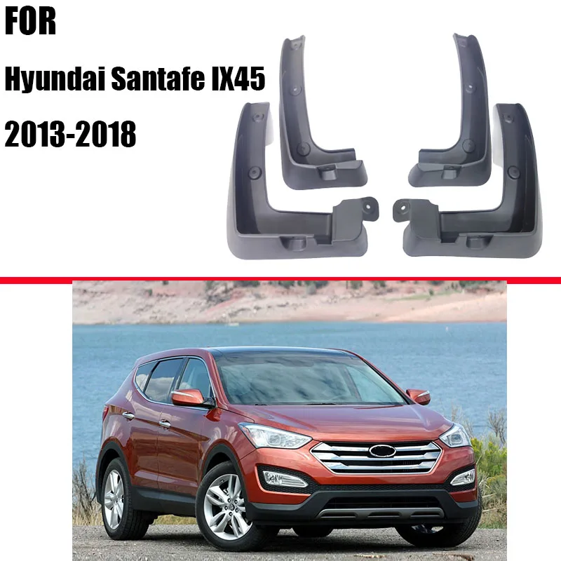 Mud flaps For Hyundai Santafe IX45 Mudguards Fender Santafe Mud flap Splash Guard Fenders Accessories Front Rear 4 pcs