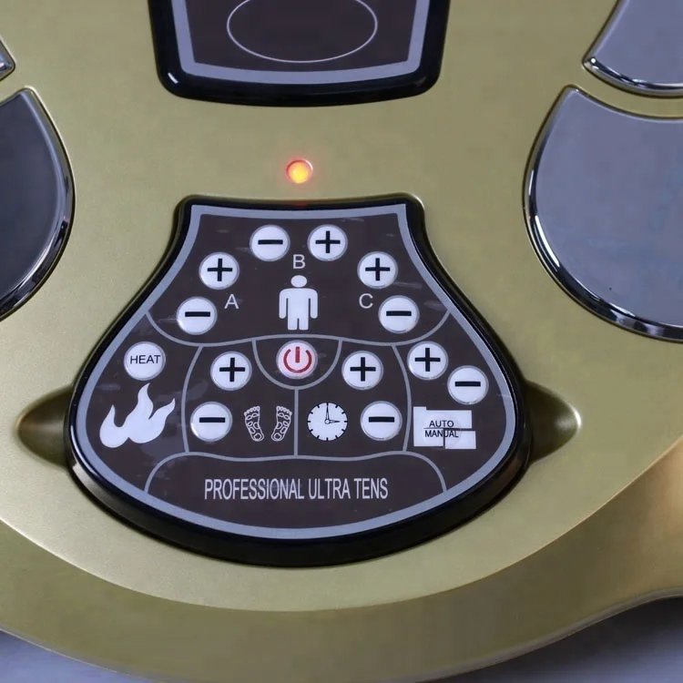 Masajeador de pies eléctrico EMS con calefacción, infrarrojo, baja frecuencia, fisioterapia para la circulación sanguínea, pantalla LCD grande