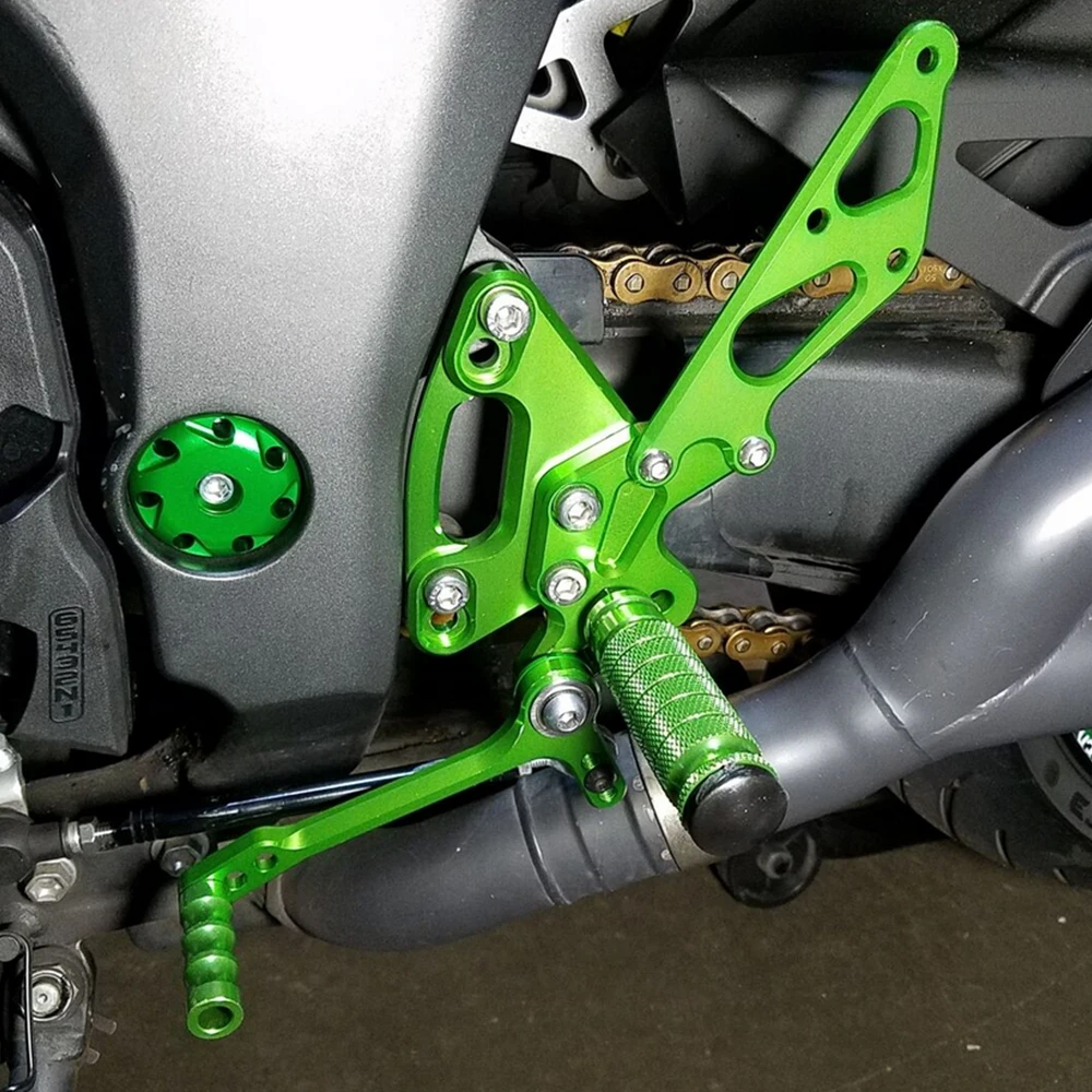 Motorcycle Rearset For Kawasaki Z1000 Abs Z1000r 2011-2020 Footrest Cnc Aluminum Alloy Pedal Foot Peg Rear Set