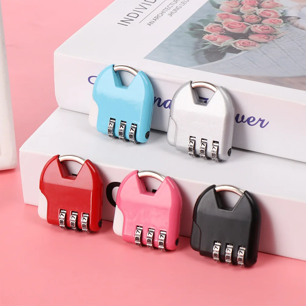 Mini 3 Dial Digit Number Code Password Combination Padlock Security Travel Safe Lock for Padlock Luggage Lock of Gym