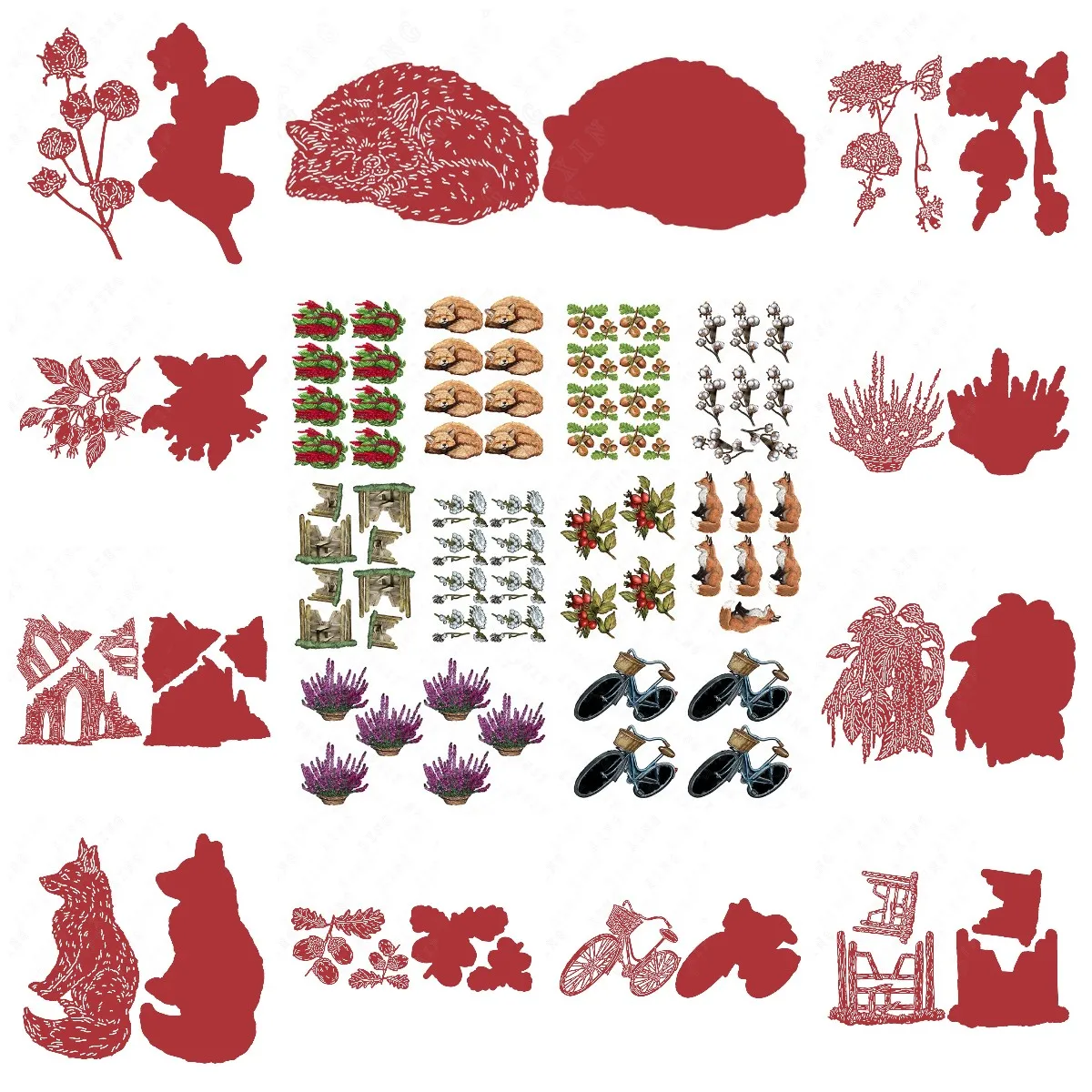 

Lace Free Standing Heathers Love Lies Bleeding Oak Seeds Metal Cutting Dies Set Newest Diy Scrapbook Craft Diary Decoration Mold
