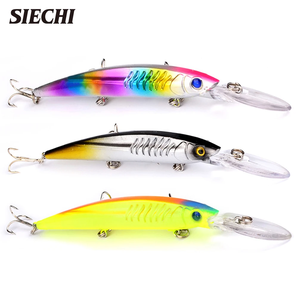 

Hard Lure Minnow Fishing Lures 152mm 12.5g With 6# Hook Deep Sea Fishing Gear Wobbler Tackle Crankbait Isca Artificial Bait