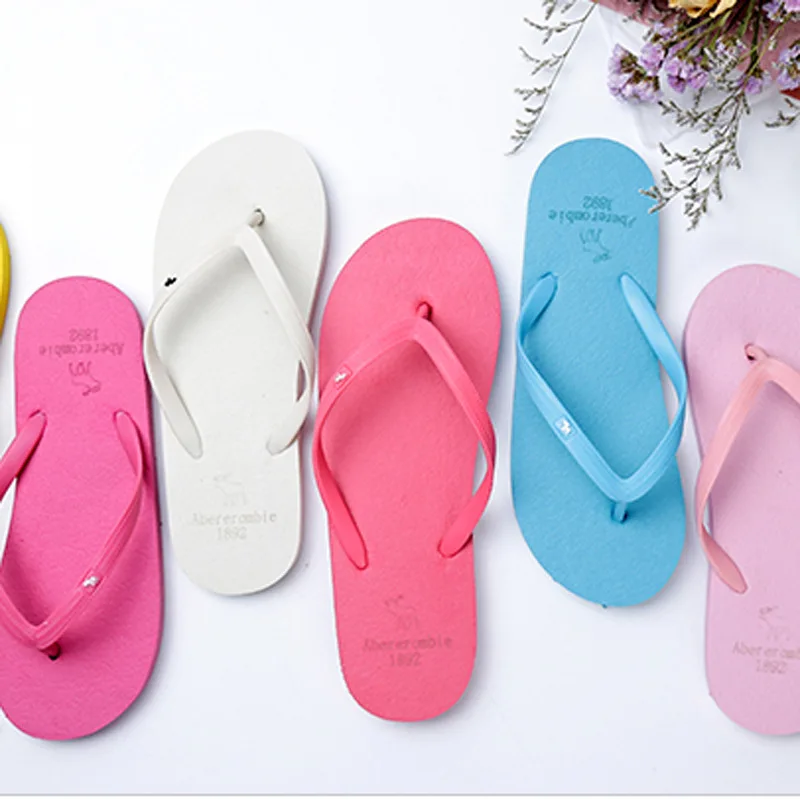 Summer Women Flip Flops Flat Slides Sandals Women White Black Slippers Flip Flops Slippers Summer Women Slippers Slip on Sandals