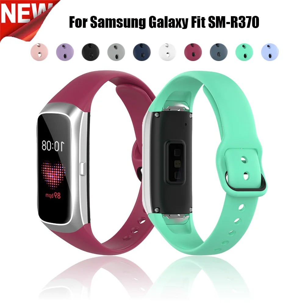 

Мягкий силиконовый ремешок для Samsung Galaxy Fit R370, спортивный сменный Браслет для Galaxy Fit R370, умные аксессуары, 2021