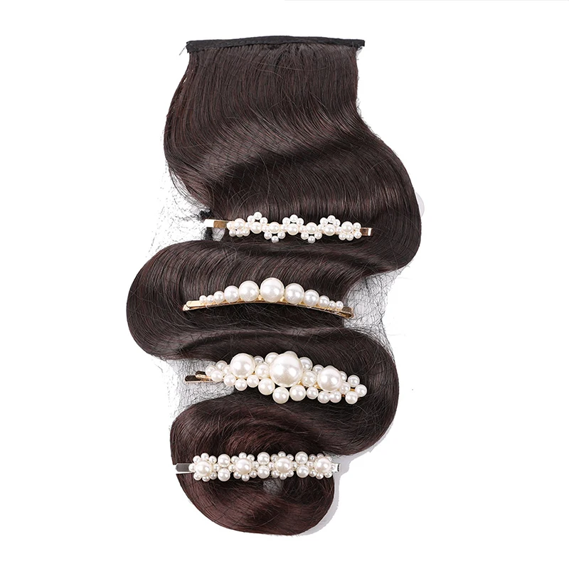 Minguo Period Vintage Lady Women\'s Hair Extension Set Opera Drama Hair Clip Wedding Headpiece Qipao cheongsam Headdress