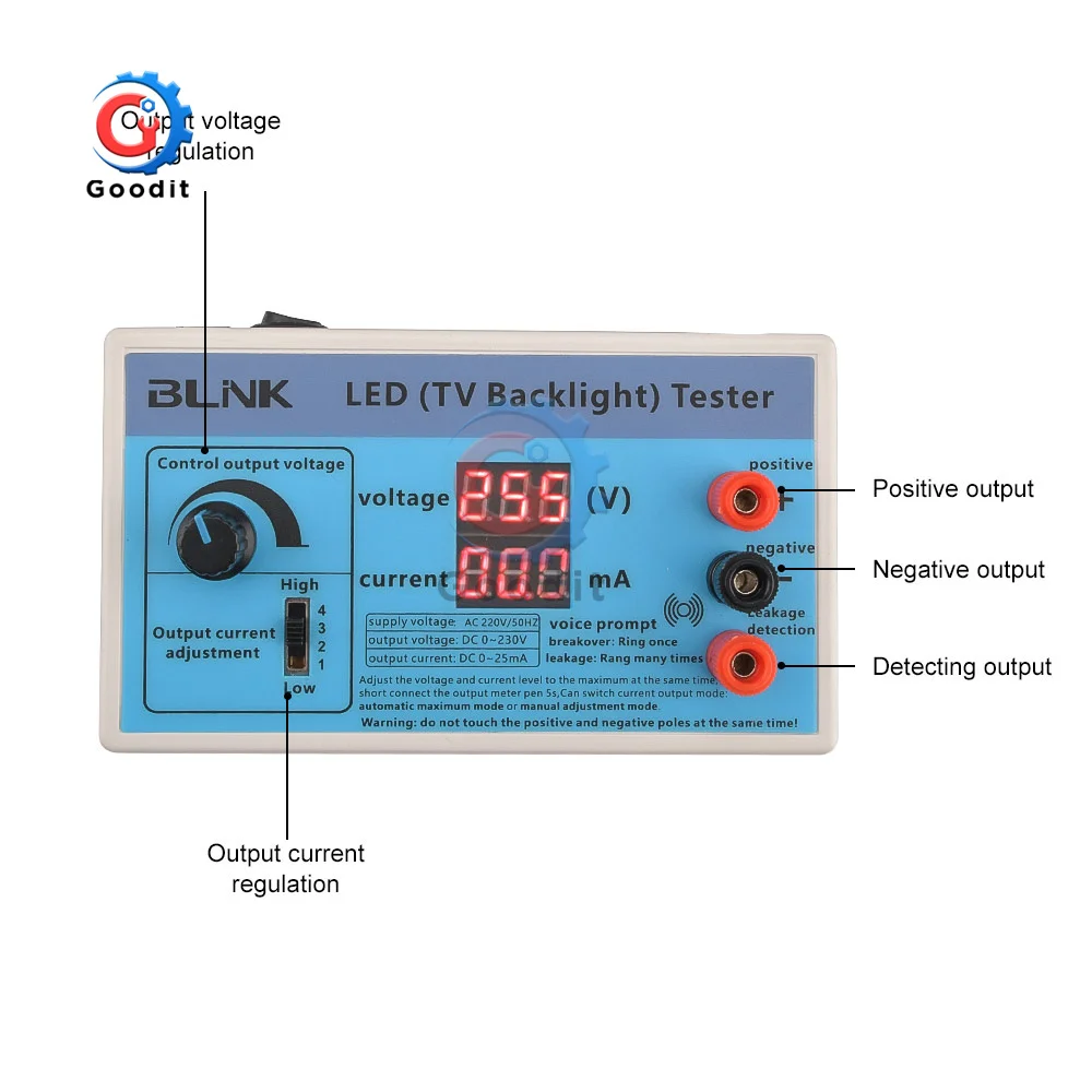 Probador de retroiluminación de cuentas de lámpara LED LCD TV, voltaje de ajuste Manual, corriente ajustable, placa de corriente constante, prueba,