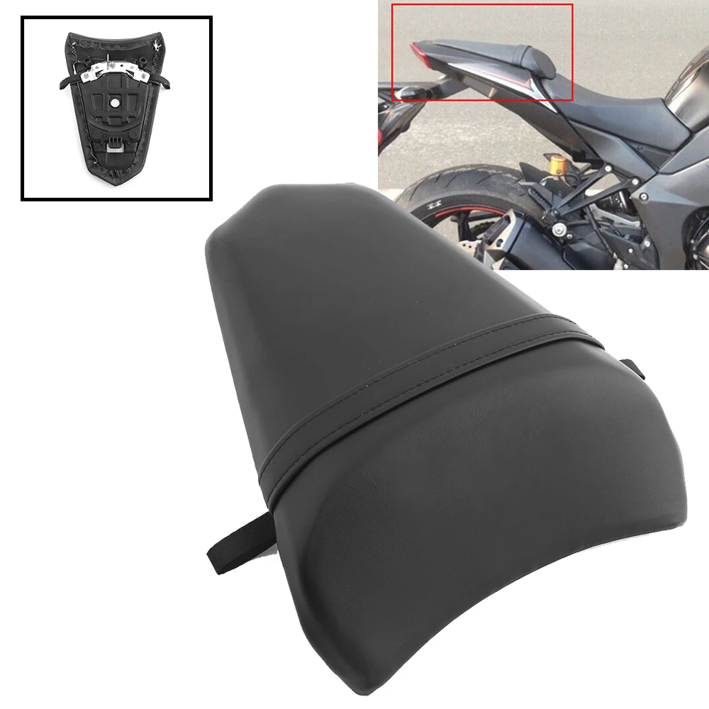 Motorcycle Accessory Rear Pillion Seat Cushion Rear Passenger Pad Seat For Kawasaki Ninja 650 EX650 ER-6F Z650 2017-2021 2019