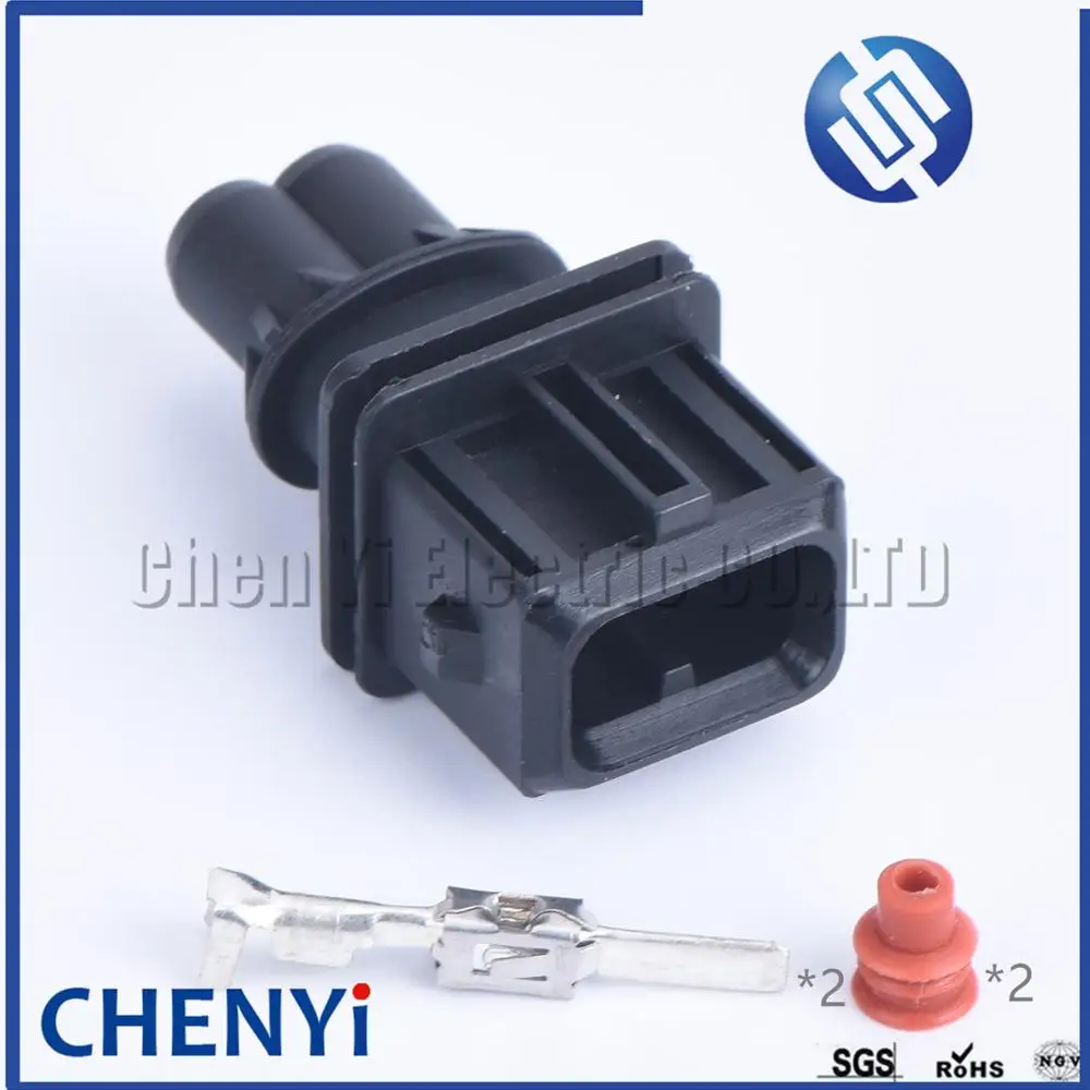 1 set 2 Pin male or Female EV1 Fuel Injector Nozzle Waterproof Connector Plug Socket Housing For VAG 829441-1 037906240 106462-1
