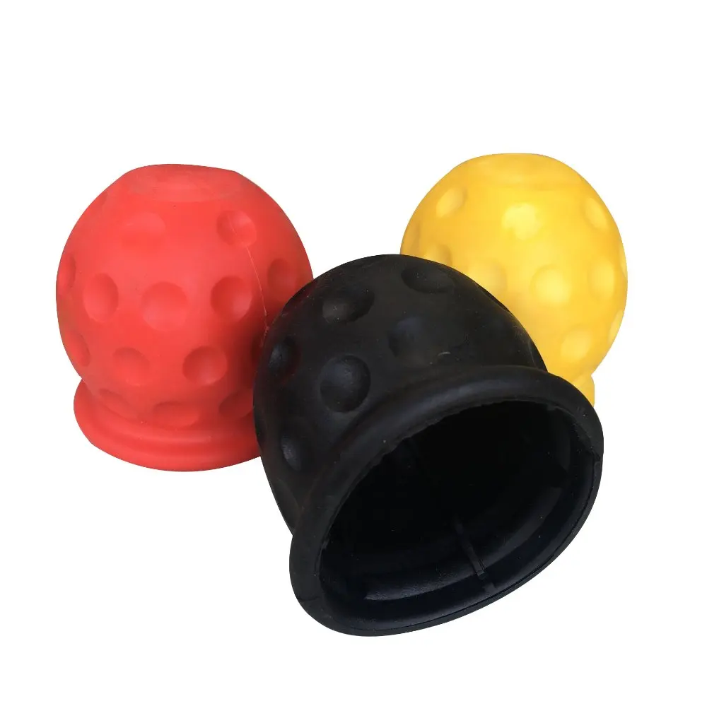 Bouchon de couverture de boule d'attelage de remorque, pièces de remorque pour boule de 50MM ou 2 pouces-jaune