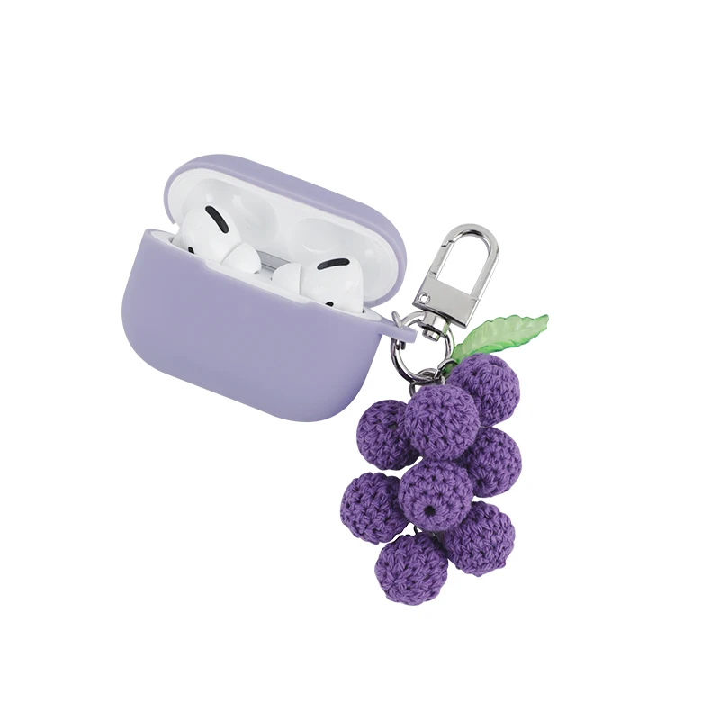 Силиконовый чехол для наушников Apple Air pods Pro, с изображением винограда