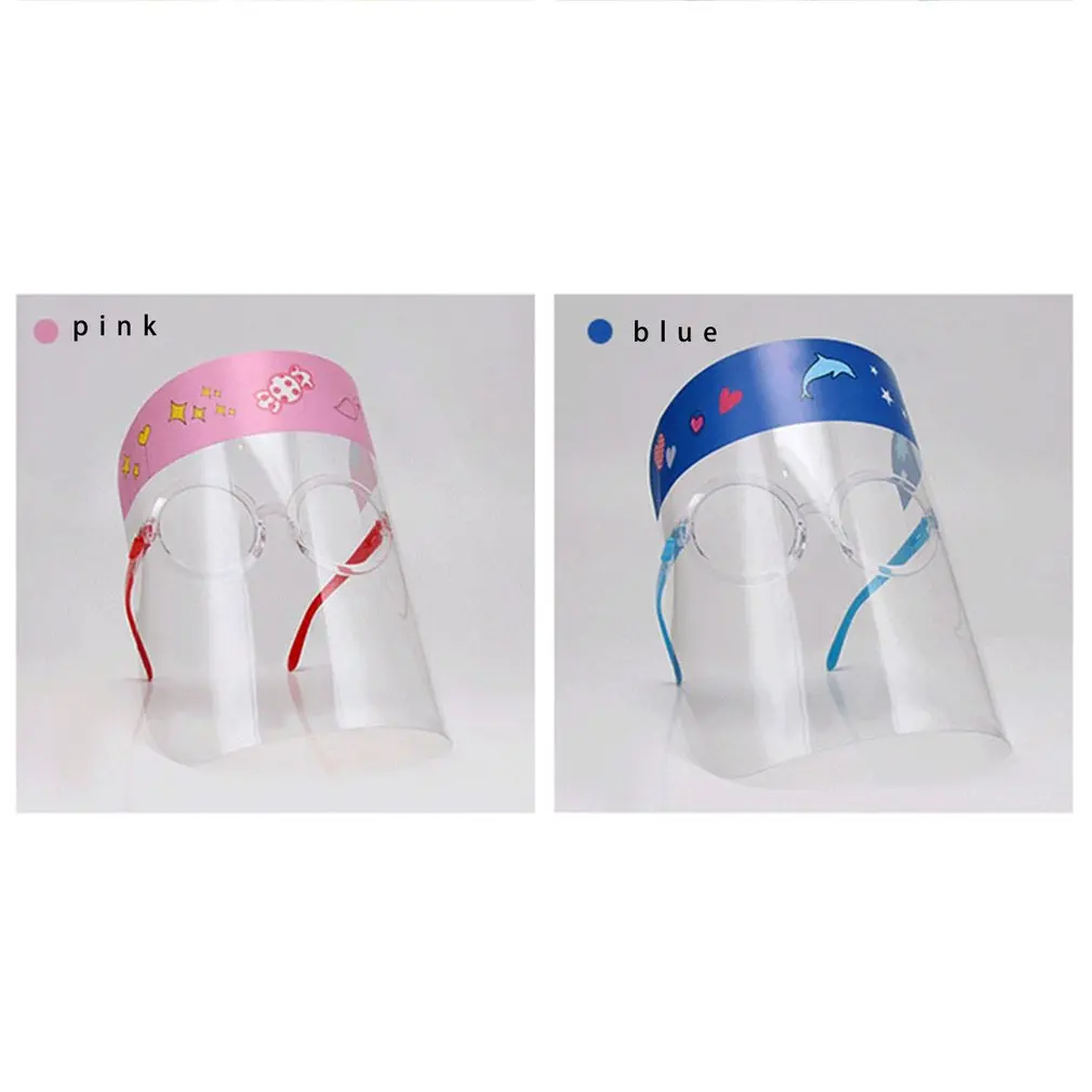 Cartoon Glasses Frame Protective Mask Anti-splash Face Shield Glasses Transparent Protective Isolation Goggles For Children