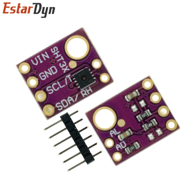 Módulo de Sensor de humedad y SHT31-D de temperatura SHT31, microcontrolador IIC I2C, tiempo de ruptura, compatible con Arduino, 3V y 5V