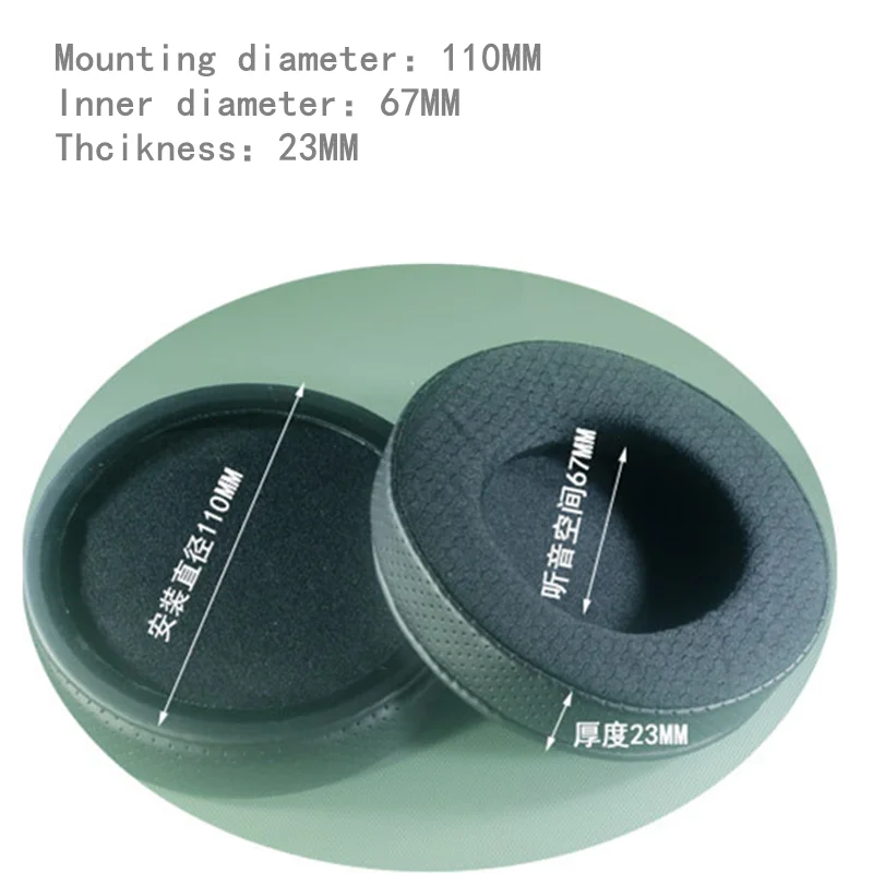 مثقب بطانة للأذن رغوة بطانة للأذن 100 مللي متر 70 مللي متر 105 مللي متر 110 مللي متر وسائد لسوني ل AKG ل Sennheiser ل ATH ل فيليبس سماعات