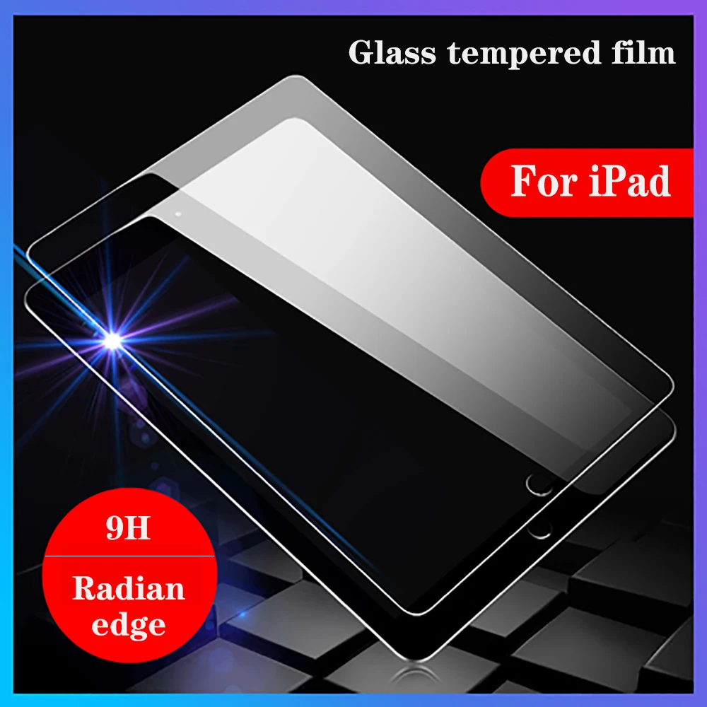 9H Tempered Glass Protective Film For iPad A16 11th 10th Air 11 M3 M4 Pro 10.5 10.2 7th 8th Film 5th 9.7 6th Mini A17 Pro