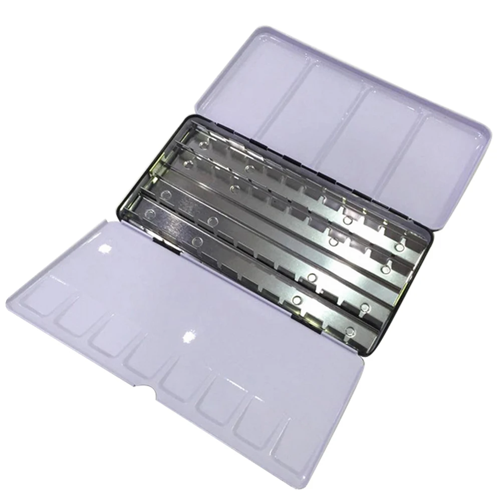 فارغة علبة ألوان مائية صلبة القصدير لون الماء لون الحال بالنسبة 48 لون الفنان طفل الرسم صندوق الطلاء لوحة لوازم اللوحة