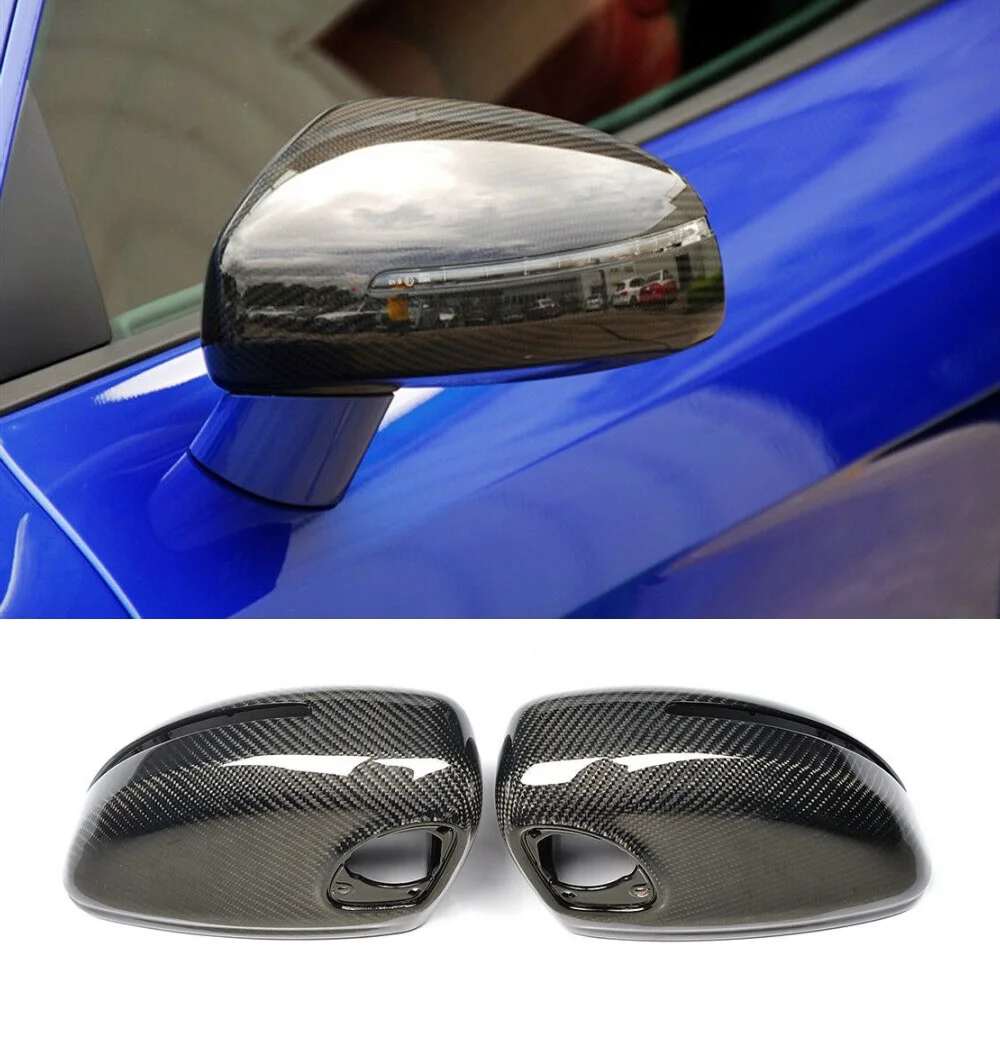 

Carbon Fiber Side Mirror Cover Caps Fit For Audi R8 07-11 TT TTS 08-14 Reaplacement Style